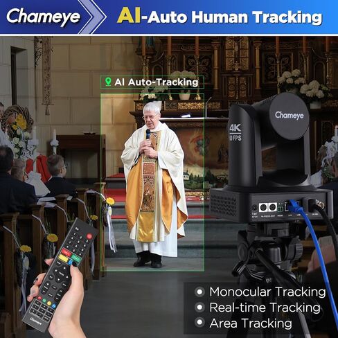 كاميرا Chameeye 4K NDI PTZ، تدعم إخراج فيديو 4K 60FPS NDI HX3، محول فيديو M500 HDMI مع وحدة تحكم PTZ مدمجة، C520X3+M500 in Kuwait