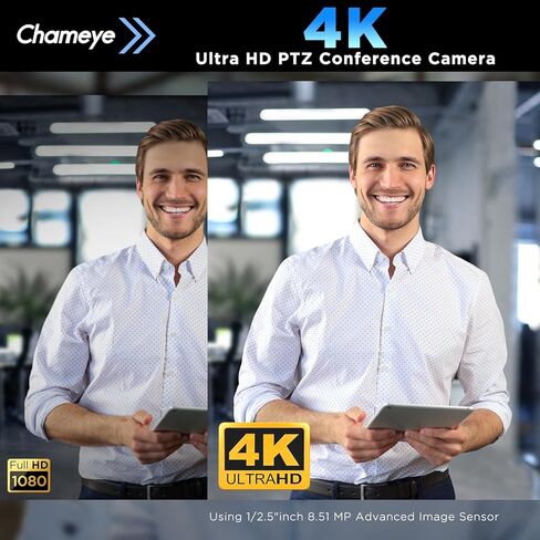 كاميرا Chameeye CH420 PTZ تكبير بصري 4K 20X، تتبع تلقائي بالذكاء الاصطناعي، مفتاح فيديو M500 HDMI مع وحدة تحكم PTZ مدمجة للتدريب عبر الإنترنت، البث المباشر للجامعة، CH420X2+M500 in Kuwait
