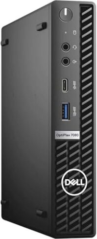 سطح المكتب طراز Optiplex 7080 Micro Tower من Dell | كور i5-10500T - محرك الأقراص الصلبة SSD سعة 256 جيجابايت - ذاكرة الوصول العشوائي 8 جيجابايت | 6 نوى بسرعة 3.8 جيجا هرتز، ويندوز 10 برو أسود in Kuwait