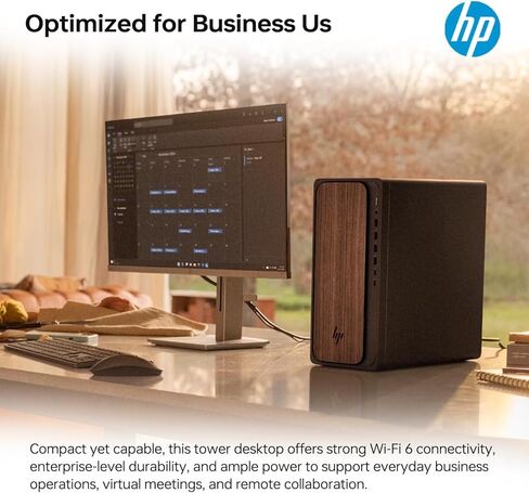 سطح المكتب HP OmniDesk M03 2025 | إنتل ألترا 5 225 10 كور | إنتل جرافيك | واي فاي 6 | بلوتوث 5.4 | 16 جيجابايت DDR5 512 جيجابايت M.2 SSD | Win11 الصفحة الرئيسية | 280 واط | سلكي كيلو بايت وماوس| الخشب الداكن in Kuwait