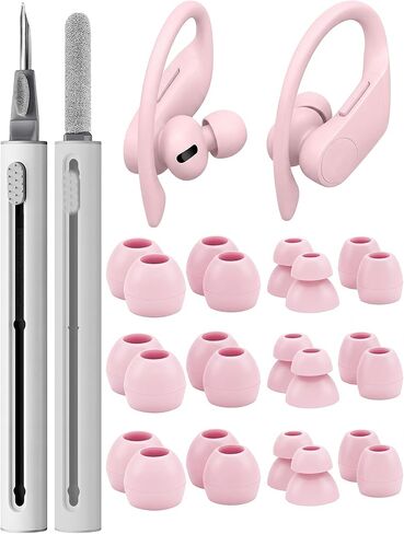 15 Pairs Ear Tips for Powerbeats Pro 2, Replacement EarTips Accessories for Beats Pro 2 Earbuds, 5 Sizes (XS/S/M/L/XL), Fit Charging Case, Black in Saudi Arabia
