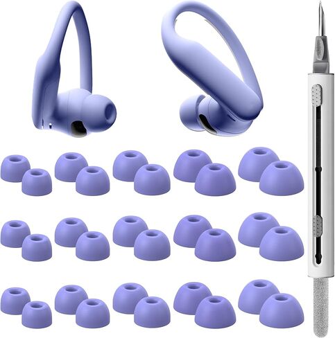 15 Pairs Ear Tips for Powerbeats Pro 2, Replacement EarTips Accessories for Beats Pro 2 Earbuds, 5 Sizes (XS/S/M/L/XL), Fit Charging Case, Black in Saudi Arabia