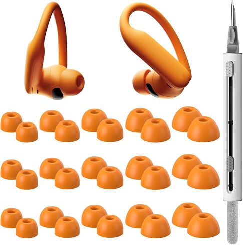 15 Pairs Ear Tips for Powerbeats Pro 2, Replacement EarTips Accessories for Beats Pro 2 Earbuds, 5 Sizes (XS/S/M/L/XL), Fit Charging Case, Black in Saudi Arabia
