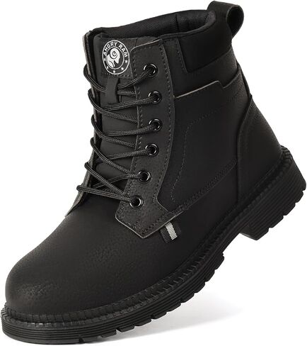 ANGRYRAM Steel Toe Boots for Men Work Boots Slip Resistant Safety Shoes Indestructible Industrial Construction Working Boots Waterproof in Kuwait