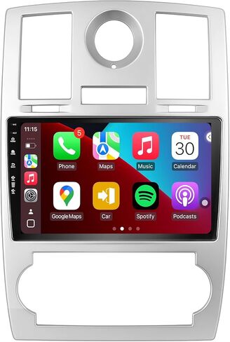 راديو سيارة 5G WiFi(6) لسيارة Chrysler 300C 2004-2011، Android13/Wireless CarPlay/Android Auto/شاشة تعمل باللمس/ملاحة GPS/بلوتوث/FM/كاميرا احتياطية عالية الدقة in Kuwait