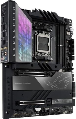 اللوحة الأم ASUS ROG Crosshair X670E Hero (WiFi 6E) مقبس AM5 (LGA 1718) Ryzen 7000 للألعاب (18+2 مرحلة طاقة، PCIe® 5.0، فتحات DDR5،5xM.2، اللوحة الأمامية USB 3.2 Gen 2x2، USB4®، Wi-Fi 6E) (متجدد) in Kuwait