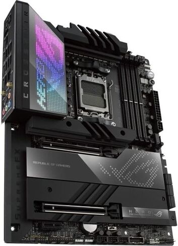اللوحة الأم ASUS ROG Crosshair X670E Hero (WiFi 6E) مقبس AM5 (LGA 1718) Ryzen 7000 للألعاب (18+2 مرحلة طاقة، PCIe® 5.0، فتحات DDR5،5xM.2، اللوحة الأمامية USB 3.2 Gen 2x2، USB4®، Wi-Fi 6E) (متجدد) in Kuwait