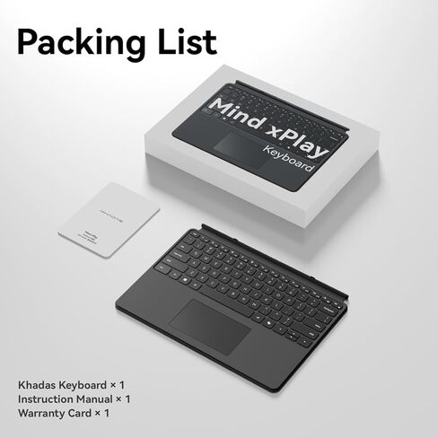 Khadas Mind xPlay Magnetic Keyboard – 79-Key Ultra-Slim Portable Keyboard with 120Hz Polling Rate Touchpad, One-Touch Copilot AI Key, Customizable Shortcuts, 340g Lightweight Design for xPlay Display in Kuwait