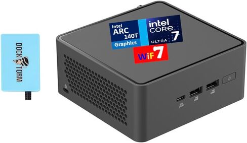 ASUS NUC 15 Pro AI Business Mini Desktop (Intel Ultra 7-255H, Intel Arc 140T, 32GB DDR5, 256GB PCIe SSD, Win 11 Pro) w/DKZ USB Port Expander in Kuwait