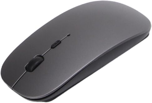 2.4G Wireless Keyboard and Mouse Combo, Coated Keycaps Silent 102 Keys Ergonomic Mouse with USB Adapter, for Desktop Computers Mobile Devices Tablets (Dark Gray) in Kuwait