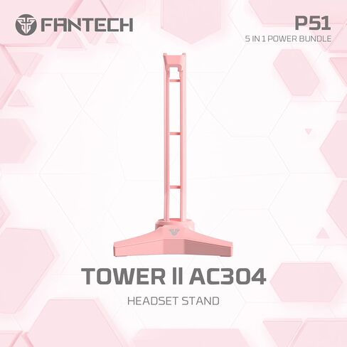FANTECH 6 في 1 لوحة مفاتيح سلكية للألعاب ولوحة ماوس وسماعة رأس وحامل وحدة تحكم محمولة صغيرة، حزمة ألعاب الكل في واحد للكمبيوتر الشخصي نينتندو سويتش هدايا ألعاب المكتب المنزلي in Kuwait