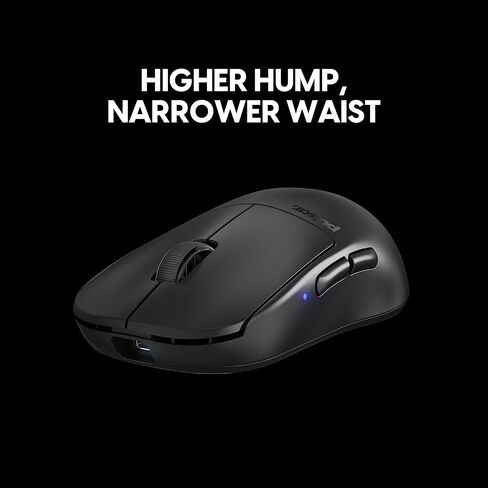 Pulsar Gaming Gears X2H v3 Wireless Gaming Mouse, Ultra Lightweight 1.87 oz (53g), Symmetrical, Optical Switch, 32000 DPI, 750 IPS, XS-1 Sensor, 8k Compatible (Mini, Black) (Renewed) in Kuwait