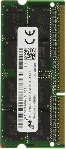 ذاكرة لينوفو 16 جيجابايت (1 × 16 جيجابايت) PC3-12800 DDR3L-1600 ميجا هرتز SODIMM [PN: 4X70J32868] in Kuwait