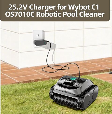 25.2V Charger Compatible with WYBOT C1 & C2 Cordless Robotic Pool Cleaner Adapter Charger in Kuwait