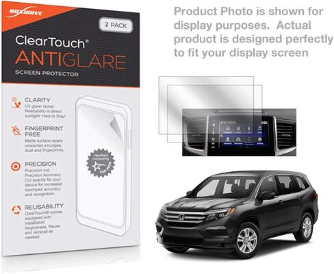 BoxWave Screen Protector Compatible with Honda 2018 Pilot (8 in) - ClearTouch Anti-Glare (2-Pack), Anti-Fingerprint Matte Film Skin in Kuwait