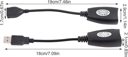 USB to RJ45 Extension Adapter Efficient USB 2.0 Network Extender for OS X, Cat5/Cat6 Patch Cord Compatible, 150ft Device Extension for Cameras, Printers, Keyboards, Ideal for Home Office in Kuwait