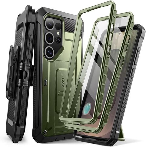 حافظة SUPCASE لهاتف Samsung Galaxy S26 Ultra مع حامل ومشبك حزام (Unicorn Beetle Pro)، [واقيان للشاشة من الزجاج المقسى والإطار الأمامي] حافظة هاتف واقية من الدرجة العسكرية لهاتف S26 Ultra، أسود in Kuwait