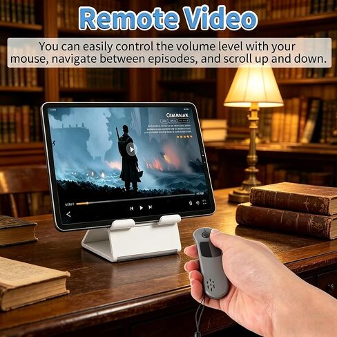 elec Space Dual Mode Mini Bluetooth Wireless Mouse - USB-C Receiver, 2.4G Wireless & Bluetooth, Rechargeable Touchpad Mouse with Anti-Lost Lanyard for PC, Laptops, Tablets & Smartphones (Gray) in Kuwait