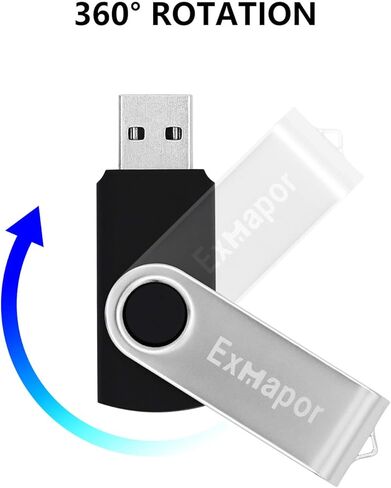 USB Flash Drive 16GB Folding Thumb Drives USB 2.0 Stick 2PCS in Kuwait
