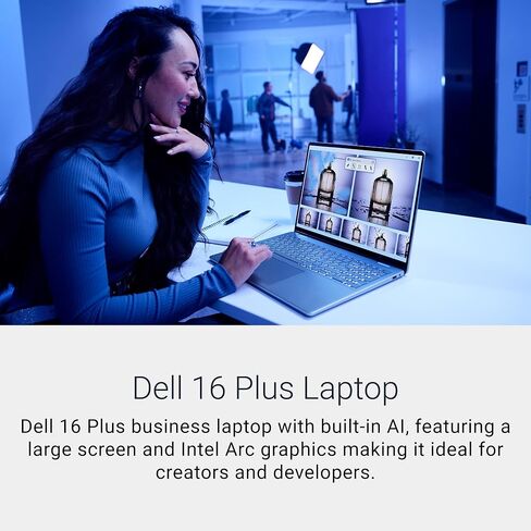كمبيوتر محمول Dell 16 Plus DB16250-16.0 بوصة 16:10 شاشة 2.5K (2560x1600)، Intel Core Ultra 7 256V، ذاكرة LPDDR5X سعة 16 جيجابايت، SSD 1 تيرابايت، رسومات Arc، Windows 11 Home (متجدد) in Kuwait
