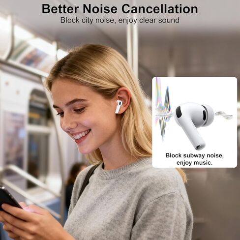 استبدال أطراف الأذن المملوءة بالرغوة المتوافقة مع AirPods Pro 3 (2025)، راحة فائقة، إلغاء الضوضاء المعزز، ملاءمة آمنة، جودة صوت ممتازة (XS/S/M/L، 4 أزواج) in Kuwait