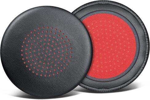 SOULWIT Replacement Earpads for LEVN LE-HS013 Superior/LE-HS016 V3/LE-HS016 Superior/CT002 Superior Headphones, Ear Pads Cushions with Softer Protein Leather, High-Density Foam - Black in Kuwait