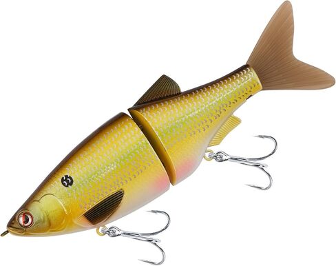 LITTMA Shiner Glide Slow Sinking Glide Baits, Subtle S-Curve Action Jointed Swimbait - Midwest, South Lakes, Rivers, Freshwater Lure for Bass, Trout, Pike in Kuwait