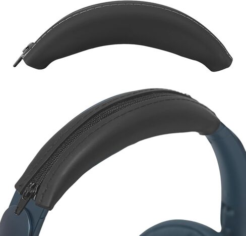 غطاء عصابة رأس من السيليكون من Adhiper لسماعات Anker Soundcore Space Q45 Life Q35 Q30 Q20 Q20i Q20+ Q10 Q11i، ملحقات عصابة رأس بديلة من السيليكون الناعم مقاومة للعرق وقابلة للغسل - أسود in Kuwait