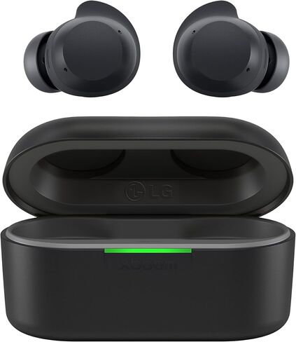 LG xboom Buds Plus, xboom Signature Sound by will.i.am with Graphene Drivers, Hybrid Active Noise Cancellation, Up to 30 Hours of Battery, IPX4 Water Resistant, Black in Kuwait