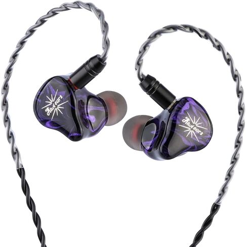 شاشة كيوي إيرز الرباعية داخل الأذن، سماعة أذن 2DD+2BA Hybrid IEM، سماعات أذن سلكية HiFi، شاشة استوديو في الأذن مع غلاف من الراتنج مصنوع يدويًا، كابل IEM قابل للفصل للاعبي الموسيقى عشاق الموسيقى in Kuwait