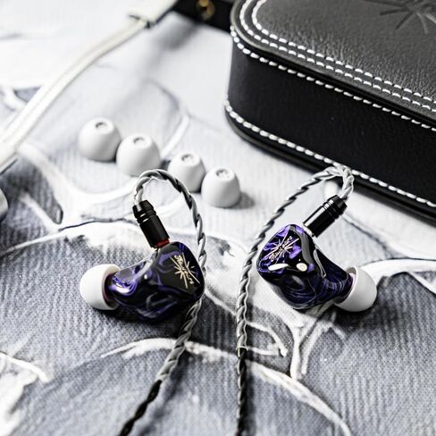 شاشة كيوي إيرز الرباعية داخل الأذن، سماعة أذن 2DD+2BA Hybrid IEM، سماعات أذن سلكية HiFi، شاشة استوديو في الأذن مع غلاف من الراتنج مصنوع يدويًا، كابل IEM قابل للفصل للاعبي الموسيقى عشاق الموسيقى in Kuwait