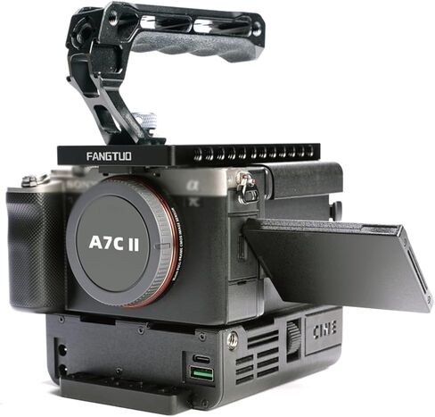 Fangtuo A7CX for Sony A7C/A7CII/A7CR قفص الكاميرا المحسن يدمج تبديد الحرارة وإمدادات الطاقة والتوسع الكل في مجموعة واحدة in Kuwait