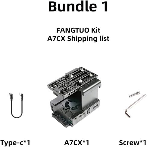 Fangtuo A7CX for Sony A7C/A7CII/A7CR قفص الكاميرا المحسن يدمج تبديد الحرارة وإمدادات الطاقة والتوسع الكل في مجموعة واحدة in Kuwait