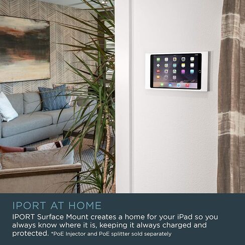 حامل حائط iPort Surface Mount Bezel iPad - متوافق مع iPad 10.2 الجيل التاسع وiPad 10.2 الجيل الثامن - أبيض، (70798) in Kuwait