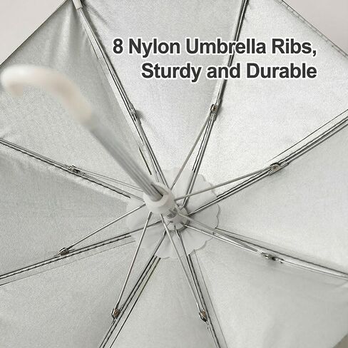 Phone Sunshade Umbrella Foldable UV Block Anti-Glare for Beach, Photography, Videography, Outdoor Travel, Black in Kuwait