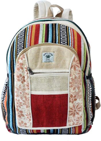 Ezhippie Unisex Hemp Festival Striped Backpack,108 in Saudi Arabia