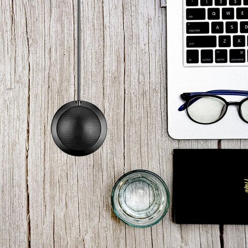 Condenser Microphone for Conference and Gaming, Desktop Microphone for Video Calls, and Live Streaming, Compatible with Computer and Laptop in Kuwait