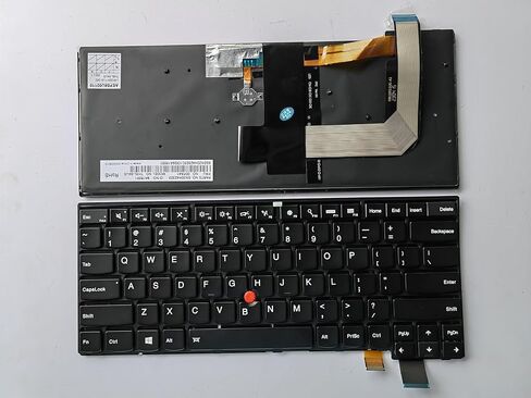 Laptop Replacement US Layout Keyboard for Lenovo ThinkPad T460s T460p T470s T470p 00PA522 00PA440 01EN752 with Frame,TrackPoint,Backlit Black in Kuwait