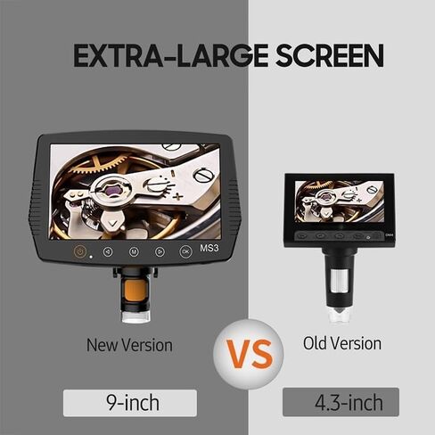 مجهر مختبر 9 بوصة شاشة LCD مجهر فيديو 1000X مجهر كاميرا 1080P مجهر in Kuwait
