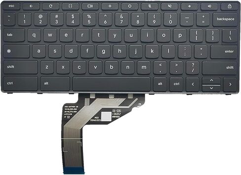لوحة مفاتيح بديلة للكمبيوتر المحمول غير بإضاءة خلفية لجهاز Lenovo Yoga Chromebook 300E/500E Gen4 82W2 82W3 82W4 82W5 US 5N21L44117 5N21L44029 5N21L44038 in Kuwait