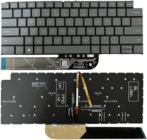 GinTai Laptops US Keyboard Backlit Replacement for Dell Vostro 5310 5320 5410 5415 / Latitude 3320 3420 (Gray) in Kuwait