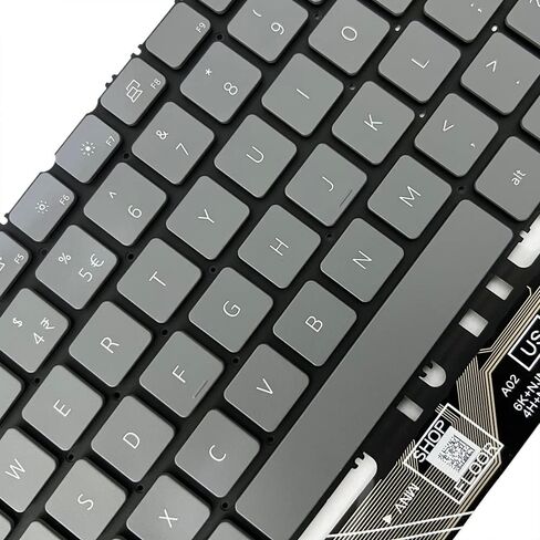 GinTai Laptops US Keyboard Backlit Replacement for Dell Vostro 5310 5320 5410 5415 / Latitude 3320 3420 (Gray) in Kuwait