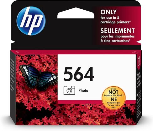 Original HP 564 Photo Ink Cartridge | Works with HP PhotoSmart B8550, C6300, D5400, D7560, 7500, Premium, eStation Series | CB317WN in Saudi Arabia