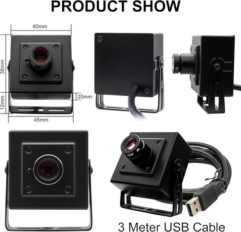 كاميرا USB بمصراع عالمي 90 إطارًا في الثانية، كاميرا ويب UVC عالية السرعة 1200 بكسل مع عدسة FOV M12 ضيقة مقاس 16 مم، التوصيل والتشغيل للطابعة ثلاثية الأبعاد، أرجوحة الجولف، الرؤية الصناعية، المسح الضوئي وكاميرا Lightburn Zero Motion Blur in Kuwait