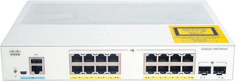 محول Cisco C1000-16FP-2G-L Catalyst 1000 Series Ethernet ذو 16 منفذًا (متجدد) in Kuwait