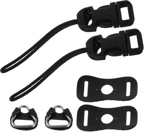 Camera Strap Connectors and Triangle Split Rings Replacement Set with Leather Protector Covers and Thick Buckles for Dslr and Mirrorless Cameras Travel Portable Lanyard Attachments in Kuwait