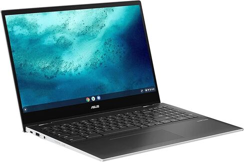 ASUS Chromebook Flip CX5، شاشة لمس 15.6 بوصة عالية الدقة NanoEdge تعمل باللمس، Intel® Core™ i3-1115G4، 128 جيجابايت PCIe SSD، 8 جيجابايت رام، لوحة مفاتيح بإضاءة خلفية، Wi-Fi 6، نظام تشغيل Chrome، CX5500FEA-DS31T (متجدد) in Kuwait