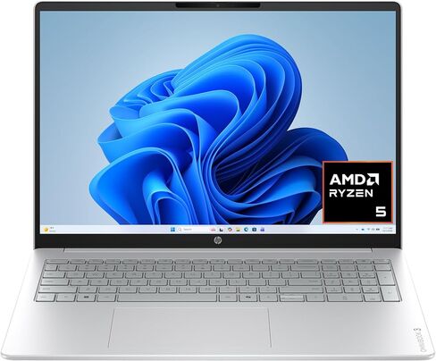 كمبيوتر محمول HP OmniBook 3 مقاس 16 بوصة بشاشة تعمل باللمس WUXGA | معالج AMD Ryzen 5 40 | Copilot AI | رسومات AMD Radeon 610M | فضي | ذاكرة وصول عشوائي (RAM) سعة 16 جيجابايت DDR5 | محرك أقراص SSD سعة 512 جيجابايت | Windows 11 Home | حزمة مع قلم ستايلس in Kuwait