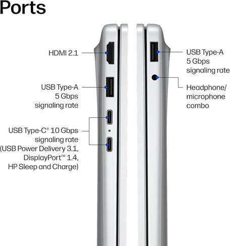 كمبيوتر محمول HP OmniBook 3 مقاس 16 بوصة بشاشة تعمل باللمس WUXGA | معالج AMD Ryzen 5 40 | Copilot AI | رسومات AMD Radeon 610M | فضي | ذاكرة وصول عشوائي (RAM) سعة 16 جيجابايت DDR5 | محرك أقراص SSD سعة 512 جيجابايت | Windows 11 Home | حزمة مع قلم ستايلس in Kuwait