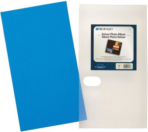 Itoya ProFolio ألبوم أرشيفي فاخر من القماش الأزرق 3-Up 240 ألبوم صور مطبوع 4x6 in Kuwait